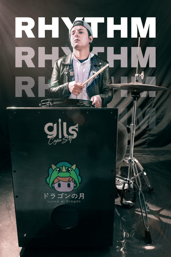 Foto Artista y Cajón, fotografía por Nicolás Melgarejo